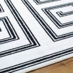 Staley Modern Black Washable Area Rug - Image 3