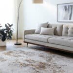 Stacia Rustic Dark Brown Area Rug