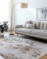 Stacia Rustic Dark Brown Area Rug