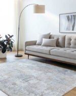 Susette Rustic Charcoal/Light Brown Area Rug