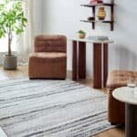 Kennth Rustic Light Gray/Light Brown Area Rug