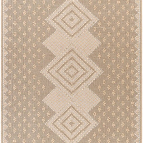 Yuriko Cottage Tan Washable Area Rug