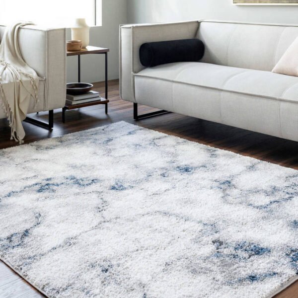 Bonfield Modern Metallic - Silver Area Rug