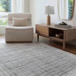 Mikayla Modern Light Slate/Oatmeal Area Rug