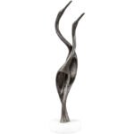 Luvia Metallic - Silver Decorative Sculpture