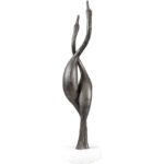 Luvia Metallic - Silver Decorative Sculpture - Image 4