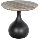 Tramane Cream/Black End Table - Image 3