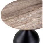 Tramane Cream/Black End Table - Image 4