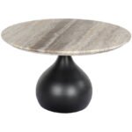 Ivin Cream/Black Coffee Table