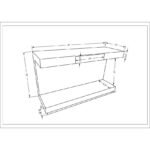 Faron Brown Console Table - Image 14