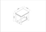 Salvatore Black End Table - Image 4