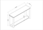 Melani Brown Console Table - Image 4