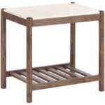 Chaka Cream/Brown End Table - Image 3