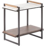 Dashan White End Table