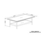 Ericca Brown Coffee Table - Image 4