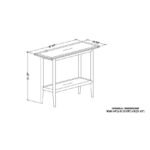 Camacho Brown Console Table - Image 4