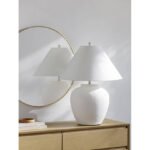 Wallasey Rustic White Table Lamp - Image 5