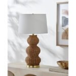Ulanda Traditional Tan Table Lamp - Image 3