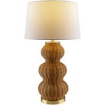 Ulanda Traditional Tan Table Lamp - Image 2