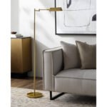 Harlen Traditional Gold Floor Lamp - Image 3