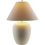 Sopheak Traditional White Table Lamp - Image 2