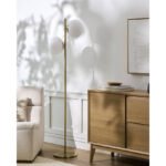 Shaana Modern Metallic - Brass Floor Lamp - Image 3