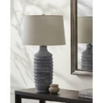 Joy Traditional Light Gray Table Lamp - Image 3