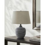 Josel Traditional Light Gray Table Lamp - Image 3
