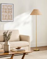 Maghan Traditional Metallic - Brass Floor Lamp - Image 2