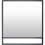 Aldric Rustic Black Wall Mirror