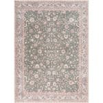 Tayce Traditional Medium Green Washable Area Rug