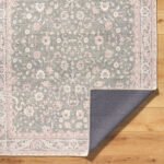 Tayce Traditional Medium Green Washable Area Rug - Image 5