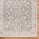 Tayce Traditional Medium Green Washable Area Rug - Image 7
