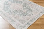 Special Traditional Dark Green Washable Area Rug - Image 8
