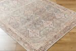 Shalini Traditional Dark Brown Washable Area Rug - Image 6