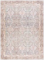 Shalini Traditional Dark Brown Washable Area Rug - Image 7