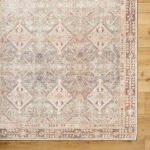 Shalini Traditional Dark Brown Washable Area Rug - Image 2