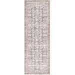 Amberlie Traditional Dark Brown Washable Area Rug - Image 3