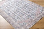 Amberlie Traditional Dark Brown Washable Area Rug - Image 4