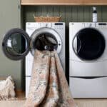 Kathaleen Traditional Apricot Washable Area Rug