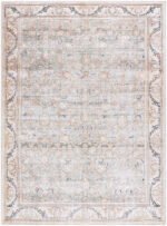 Brenin Traditional Light Brown Washable Area Rug - Image 7