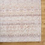 Kyna Traditional Light Brown Washable Area Rug - Image 4