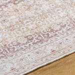 Kyna Traditional Light Brown Washable Area Rug - Image 5
