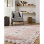 Candise Traditional Dusty Pink Washable Area Rug - Image 8