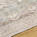 Trivia Traditional Dark Brown Washable Area Rug - Image 6