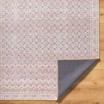 Hardin Traditional Rust Washable Area Rug - Image 3