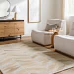 Micael Modern Medium Brown/Light Gray Area Rug