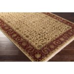 Serra Modern Tan/Brick Red Area Rug - Image 2