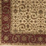 Serra Modern Tan/Brick Red Area Rug - Image 3