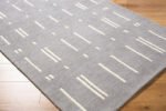 Rivkah Modern Slate Gray Area Rug - Image 4